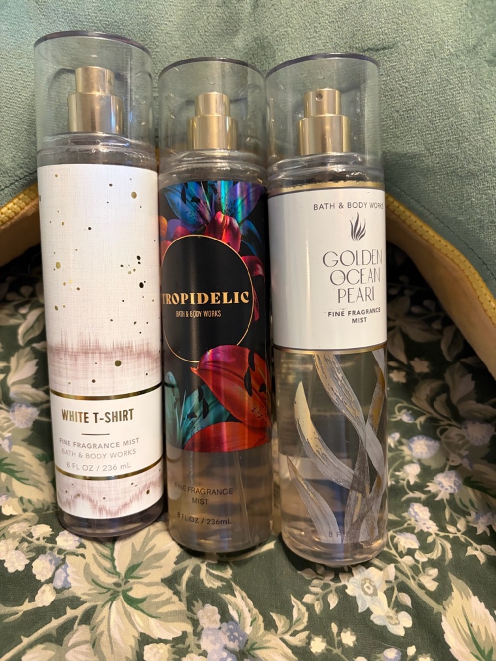 Bath & Body Works Golden Ocean Pearl ,White T Shirt, Tropedelic Ltd edition - Picture 2 of 10